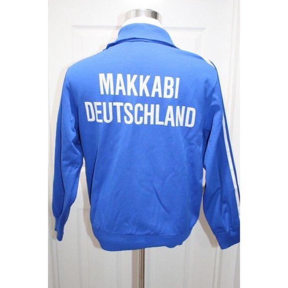 Adidas Vintage Retro Rare Makkabi Deutschland Soccer Track Jacket